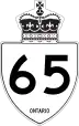 Highway 65 marker