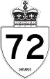 Highway 72 marker