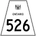 Highway 526 marker