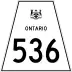 Highway 536 marker