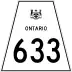 Highway 633 marker