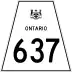 Highway 637 marker