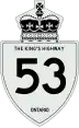 King's Highway 53 marker