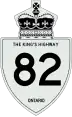 King's Highway 82 marker