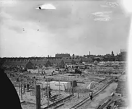 Rebuilding site on 19 May 1947