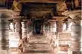 Inner mantapa (hall) in Veeranarayana temple at Belavadi