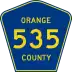 State Road 535 and County Road 535 marker