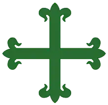 Portuguese cross (Order of Aviz, founded in 1146)