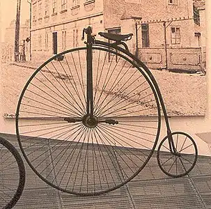 A penny-farthing in the museum