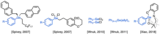 Organogermanes used in transition-metal-catalyzed cross-coupling reactions