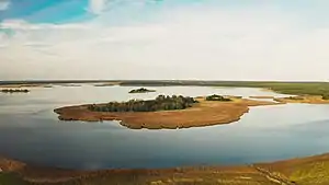 Käina Bay viewed from Orjaku village side