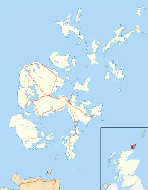 Burroughston Broch is located in Orkney Islands