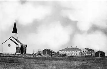 Church exterior in 1900