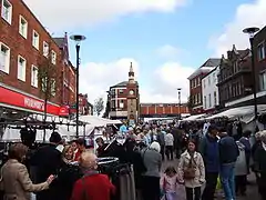 Ormskirk, the administrative centre of the borough