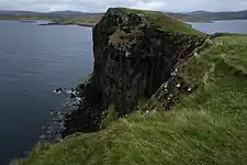 The cliffs along the northwestern side of the island, looking northeast