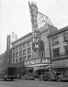 Priteca's Orpheum Theatre on Granville Street in Vancouver, c. 1946