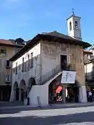 The broletto at Orta San Giulio, on Lake Orta