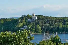 Oscarshall with surroundings seen from Gimlehøyden