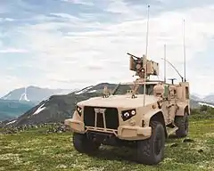 Oshkosh L-ATV configured as M1278 Heavy Guns Carrier