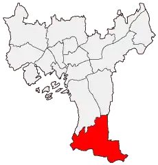 Location of Bydel Søndre Nordstrand