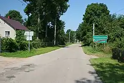 Road sign in Osmołowszczyzna