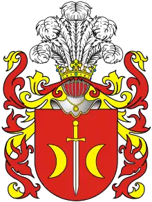 Modern Ostoja coat of arms from the 17th century