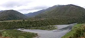 The Ōtaki river before it joins at Ōtaki Forks with the Waiotauru and Waitatapia rivers