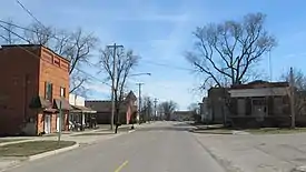 Looking east along Brown Street