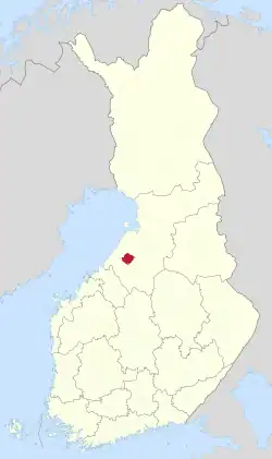 Location of Oulainen in Finland