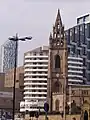 A variety of architectural styles are present on the Strand in Liverpool city centre