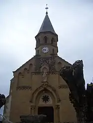 The church in Ouroux-sous-le-Bois-Sainte-Marie