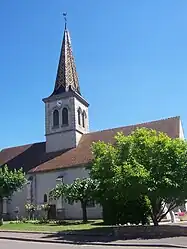 The church in Ouroux-sur-Saône