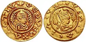 Aksumite gold coins.