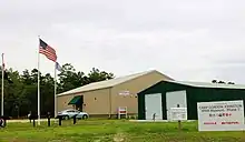 Outside view of Camp Gordon Johnston Museum