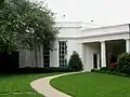 Exterior of the modern Oval Office, completed in 1934