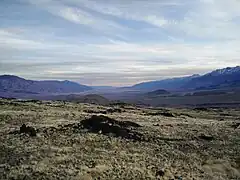 Cinder cones in the background