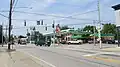 Intersection of Main Street (US Highway 50) and Broadway Street (Ohio Highway 132/276) in Owensville.