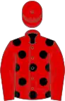 Red, black spots on body