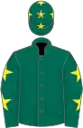 Dark green, yellow stars on sleeves and cap