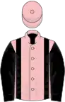 Pink, black braces and sleeves