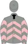 Grey and pink chevrons, grey cap