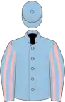 Light blue, brown stripe and armlets