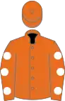 Orange, White spots on sleeves