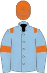 Light Blue, Orange epaulets, armlets and cap