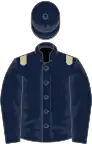 Dark blue, beige epaulettes