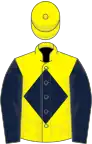 Lemon, dark blue diamond and sleeves