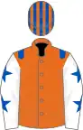 Orange, Royal Blue epaulets, White sleeves, Royal Blue stars, Orange and Royal Blue striped cap