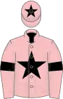 Pink, Black star, armlets and star on cap