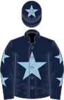 Dark blue, light blue star, stars on sleeves and star on cap