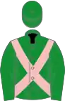 Green, pink cross-belts